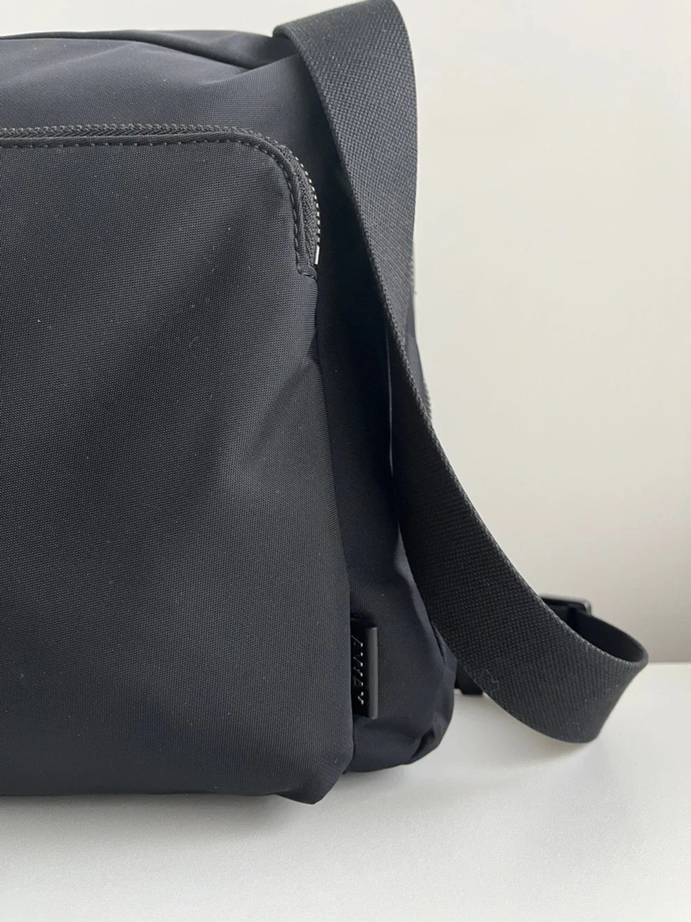 AWAY Black Crossbody Messenger Bag - Minimal Everyday Carry